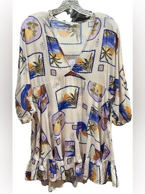 Label of Love Anthropologie“La Dolce Vita”  Mini Dress Women’s M Lightweight